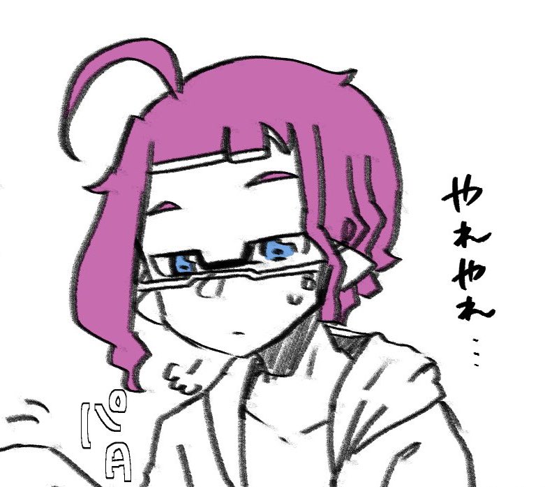 突然のうちの子豆知識 コウくんのアホ毛は感情に合わせて形が変わることがある☝🏻