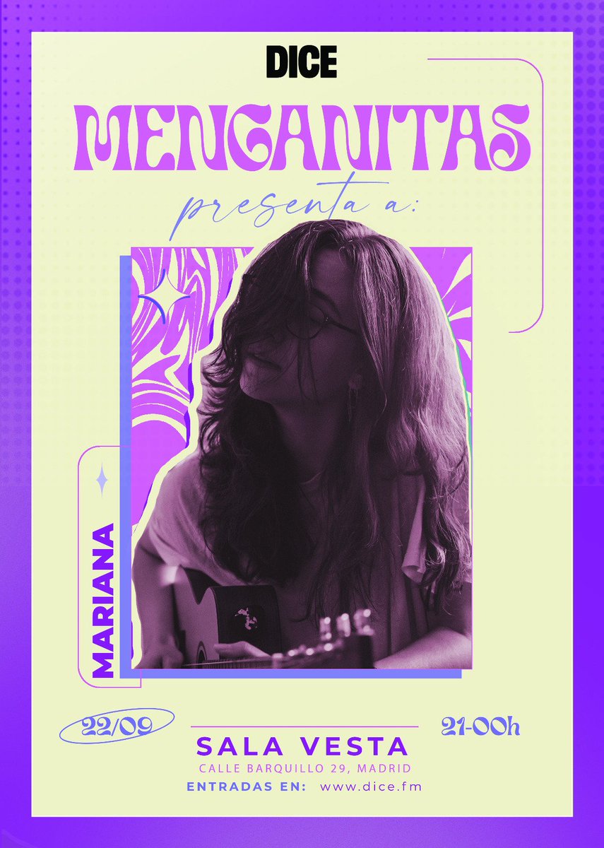 nuevacosta_es's tweet photo. Nuevo (doble) concierto en Madrid este otoño. Juntamos a @merht9 y a @ArisaVedra en la Vesta, dentro del ciclo #Menganitas2023 de @dicefm.

🎫 https://t.co/bhkllh8B9f https://t.co/s6A2BtRd3H