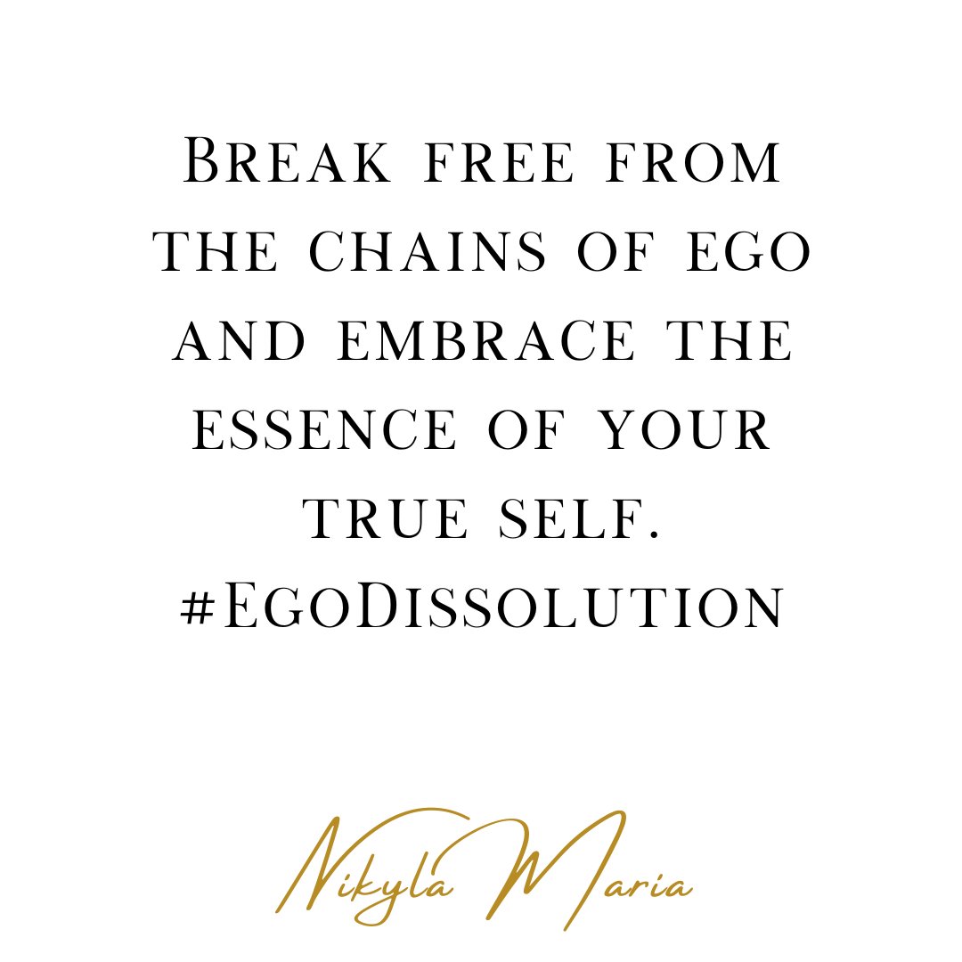selfmasterybish's tweet image. Break free from the chains of ego and embrace the essence of your true self. #EgoDissolution #selfmastery