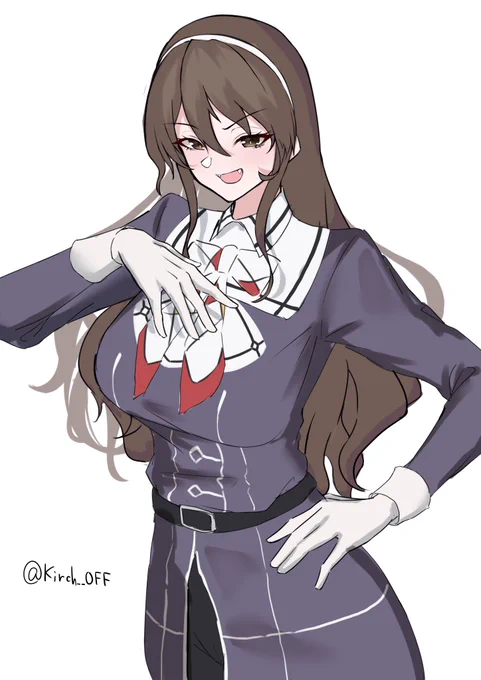 #艦これ版深夜の真剣お絵描き60分一本勝負 #艦これ版真剣お絵描き60分一本勝負_20230731 足柄