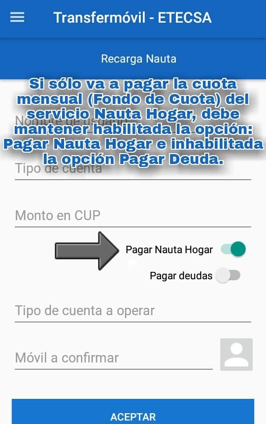 migueld9025's tweet photo. ¿Cómo pagar 💳💰 la cuota #NautaHogar 👨‍💻 desde el #Transfermóvil 📲? 
✅Estos son algunos consejos que debes tener presente según sea su caso #CubaInformatiza
#CubaPorLaTransformaciónDigital #EtecsaTeAcompaña 💙🇨🇺📲 https://t.co/qLs4k167CO