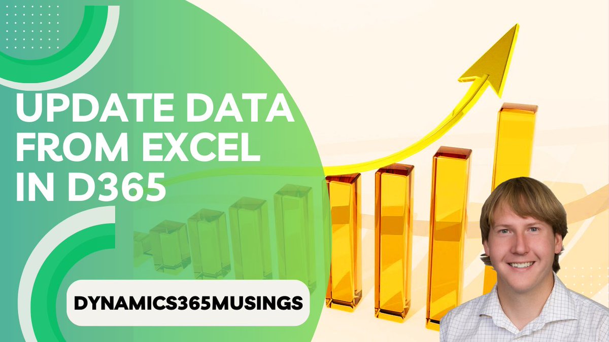 Learn how to update data from Excel in D365.
#Dynamics365 #MSDyn365 #MSDyn365Community #DYN365O #D365FO #Microsoft #d365ug #xppgroupies #D365 #Excel #Export #ExportToExcel #Integration #datamanagement #data 
dynamics365musings.com/update-data-fr…