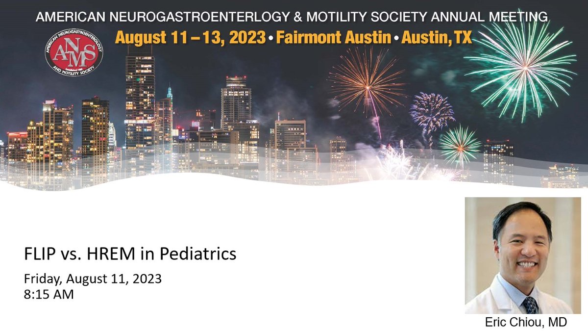 ANMSociety's tweet photo. Speaker: - Eric Chiou, MD: #FLIP vs. #HREM in #Pediatrics
Time: 8/11 at 8:15am
Attend the in-person #ANMS2023 meeting to learn more and listen live!
Registration: https://t.co/tVy52yPW8d https://t.co/Zo0JGN88dN