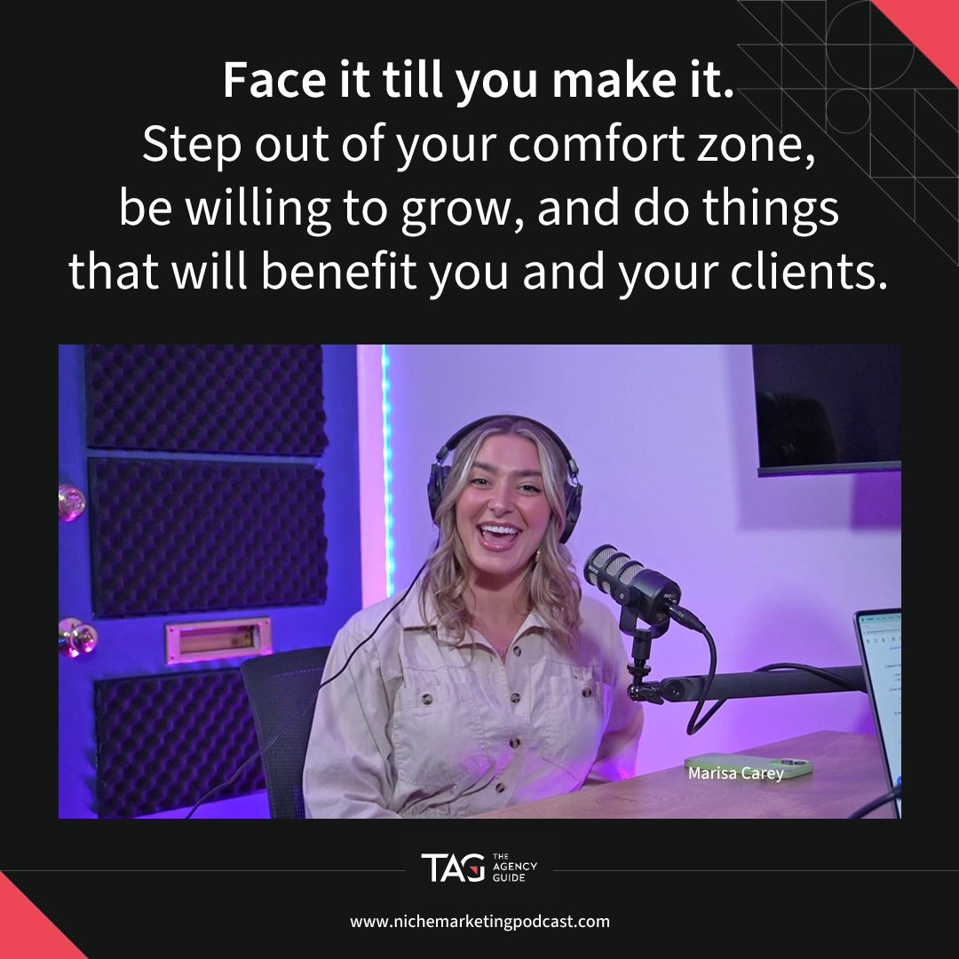 TheAgencyGuide (@agencyguidehq) on Twitter photo ❌ Fake it 'til you make it
✅ Face it 'til you make it
In the 4th episode of the Mortgage Industry Marketing season of @podcast_niche, guest expert <a href="/marisaacarey/">Marisa Carey</a> said we should all "face it 'til we make it."
What are YOU currently "facing" until you "make it"?
<a href="/JohnBertino/">John Bertino</a> ❌ Fake it 'til you make it
✅ Face it 'til you make it
In the 4th episode of the Mortgage Industry Marketing season of @podcast_niche, guest expert <a href="/marisaacarey/">Marisa Carey</a> said we should all "face it 'til we make it."
What are YOU currently "facing" until you "make it"?
<a href="/JohnBertino/">John Bertino</a>