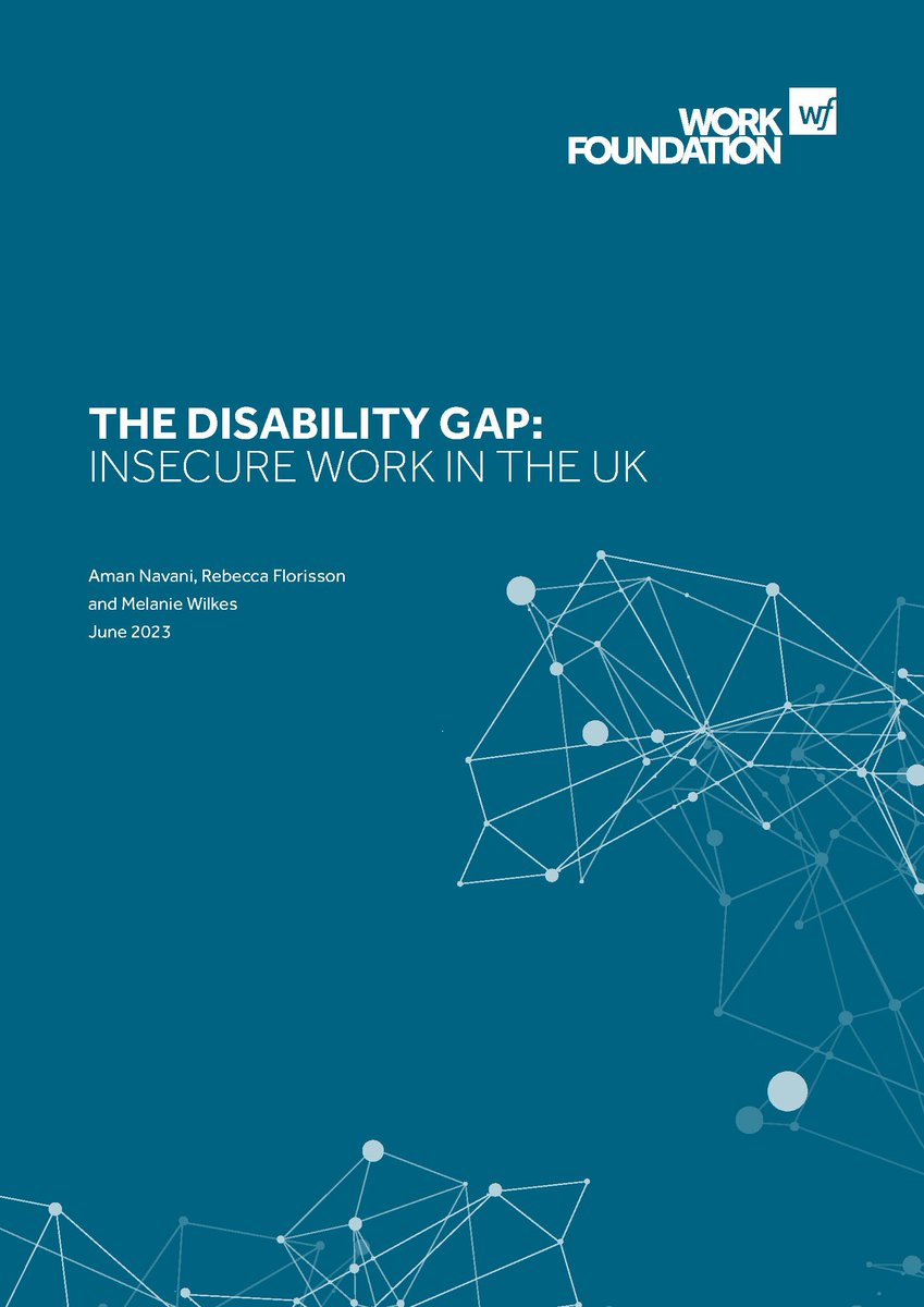 The Work Foundation (@workfoundation) on Twitter photo This week we are going to focus on disabled people’s experiences of insecure work after our recent report, authored by <a href="/AmanNavani_/">Aman Navani</a> and <a href="/RFlorisson/">Rebecca Florisson</a>, focused on The Disability Gap: Insecure Work in the UK.
lancaster.ac.uk/work-foundatio… This week we are going to focus on disabled people’s experiences of insecure work after our recent report, authored by <a href="/AmanNavani_/">Aman Navani</a> and <a href="/RFlorisson/">Rebecca Florisson</a>, focused on The Disability Gap: Insecure Work in the UK.
lancaster.ac.uk/work-foundatio…