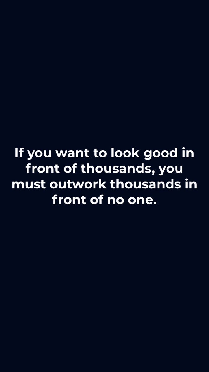 headsharp's tweet photo. If you want to look good in front of thousands, you must outwork thousands in front of no one.
#headsharp #MotivationalMonday #MondayHustle #InspirationalQuotes https://t.co/FWeydOWanB