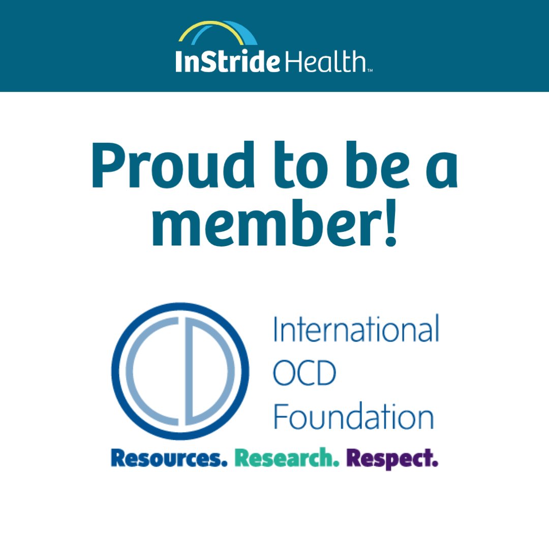 InStrideHealth's tweet image. We are proud to announce that we are institutional members of the IOCDF! We are committed to supporting the mission of the @iocdf in promoting awareness, education, &amp;amp; research to improve the lives of those impacted by OCD.

#ocd #ocdhelp #mentalhealth #psychiatry #ocdresources