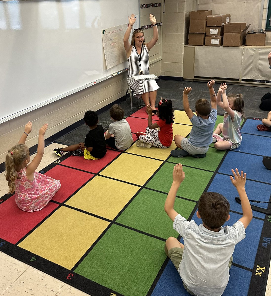 HG_Stallions's tweet photo. As we get ready to turn the calendar to August, our newest West Shore students get to meet some of the kindergarten teachers during Mission Transition. As each day passes we get more excited for August 28! See you all soon! #westshoreproud https://t.co/VZDbWQuZaT