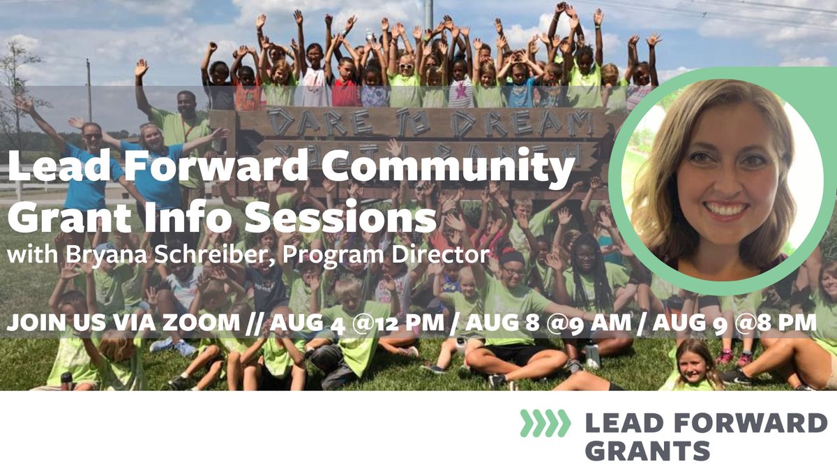 Lead Forward Community Grant Applications open tomorrow - Aug 1 - and close on Oct 15!

Current &amp; alumni Lilly Scholars are eligible to partner with a 501(c)3 nonprofit and apply for up to $2,500 to improve an Indiana community. 

lillyscholars.org/leadforward