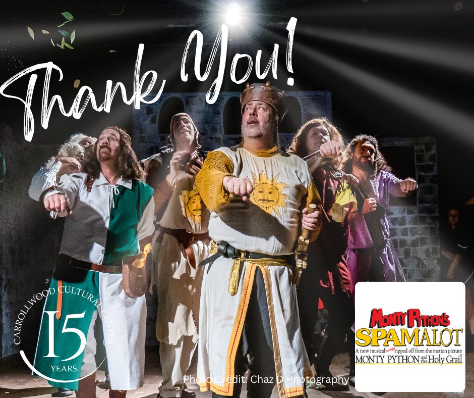 cwoodcenter's tweet image. Thanks to the cast and crew of Monty Python's SPAMALOT for a fantastic run and for reminding us to always look on the bright side of life. 

#carrollwoodculturalcenter
#spamfam
#tampa #musicaltheatre #musical