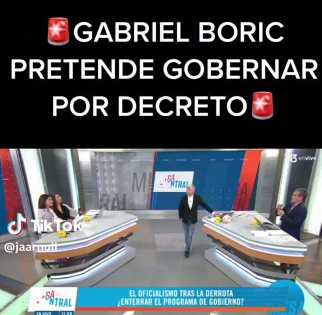 🔴 | ÚLTIMO MINUTO. T13 revela que la dictadura en Chile está comenzando a desplegarse. Boric y sus ministros mafiosos están preparándose para saltarse el Congreso y gobernar por decreto los próximos dos años que le quedan. Atenta la derecha. Esto es gravísimo.