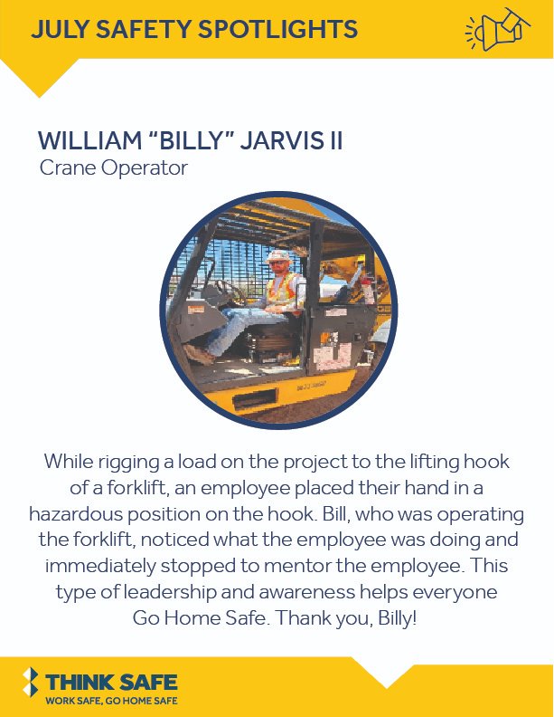 Worksafe Values We are back with our #safetyspotlights for July! Thank you for putting ...