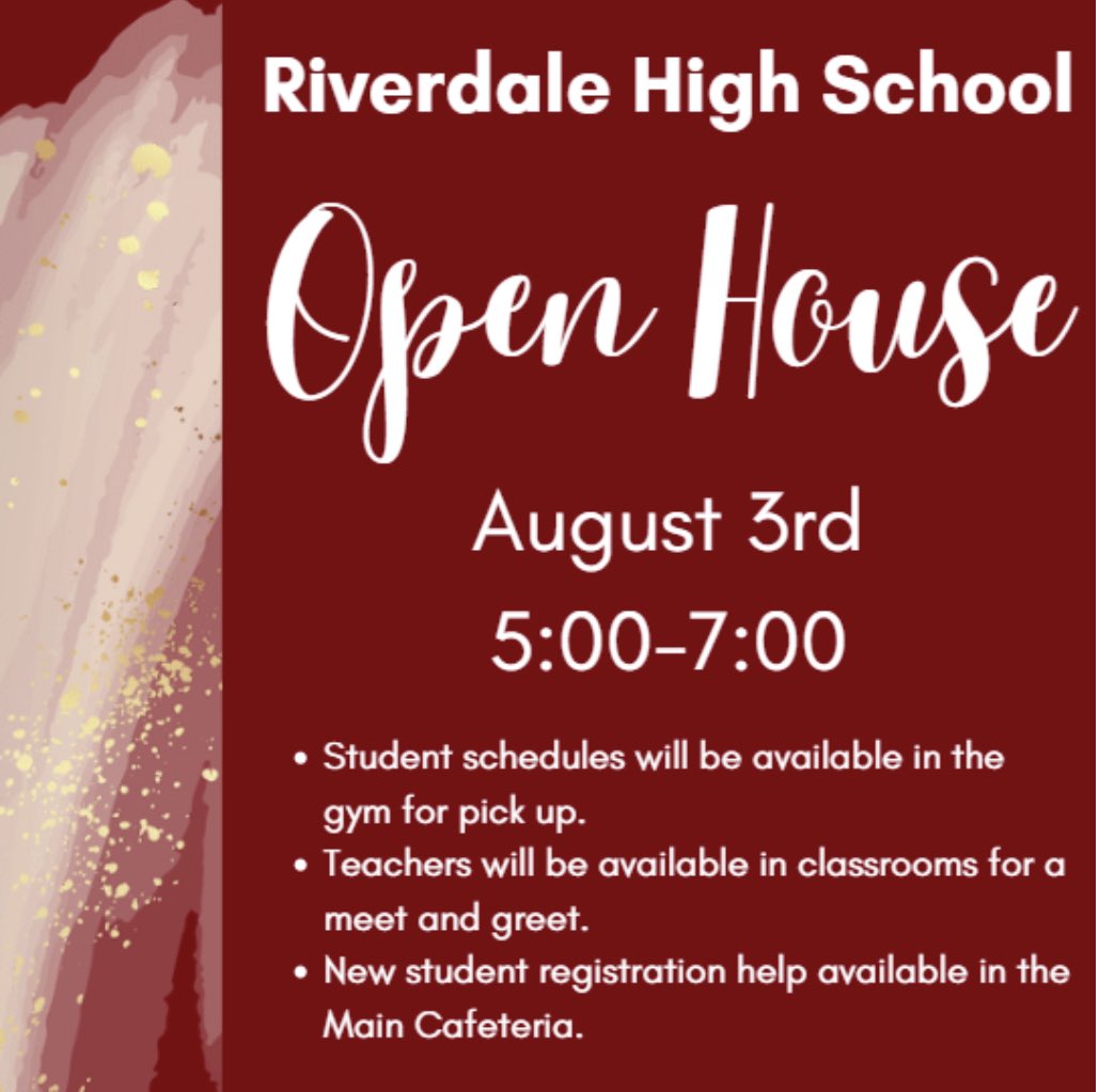 Hey Warriors! 
Open House is this Thursday. 
We can’t wait to have our Warriors back in the building.  🏹🏹