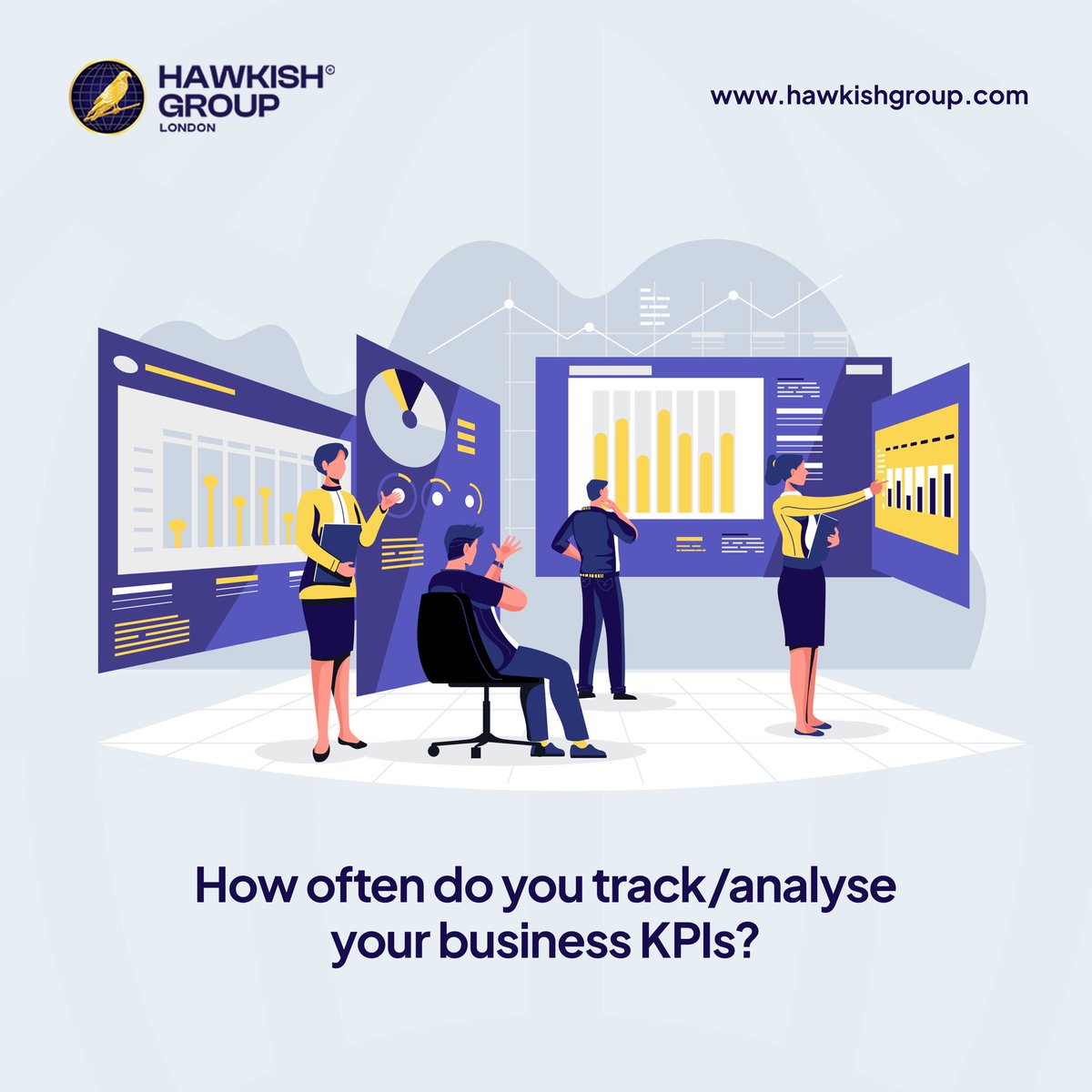 hawkishGroup's tweet photo. As a businessowner, you should Regularly track and analyze key performance indicators (KPIs) to measure your progress and make data-driven decisions. 

#businessowner #ukbusiness #businessgrowth #kpi #businessgrowthstrategy #experts https://t.co/TQX3VXsh3A