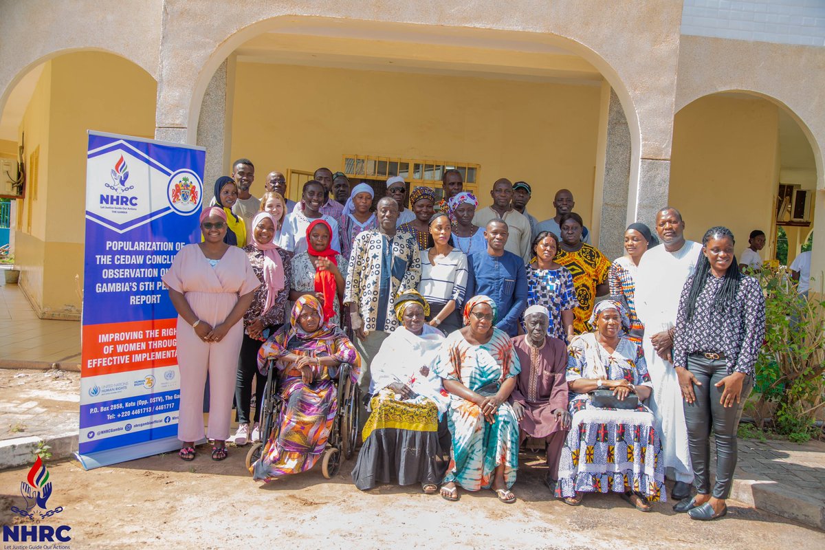 NHRCGambia's tweet photo. #Day5
We are in #Farafenni popularising the #CEDAWConcludingObservations on the Gambia’s 6th Periodic Report with Lady Councilors, Alkalolu, #PWDs, and other relevant Stakeholders

@UNDPGambia @UNPeacebuilding @MoWcsw @WomenInLiberat1 @NgbvTheGambia @ONU_Droits_BRAO @wavegambia https://t.co/OGQjvfWybF
