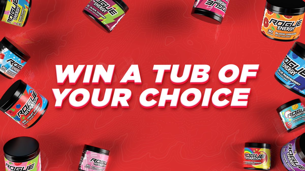 TheRogueEnergy's tweet image. Win a Rogue Energy Tub of your choice! 

All you have to do to enter is: 

✅ Retweet + like 

✅ Follow @TheRogueEnergy

Giveaway ends in 72 hours ❤️