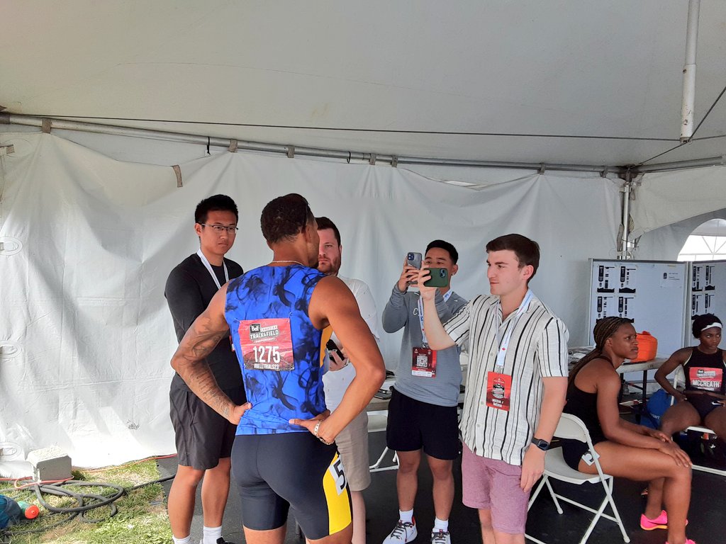 sammy_sez's tweet photo. We've passed the finish line at the @AthleticsCanada Nationals in Langley. Another great week of media and photo services and quote collection. #BellTrials23 #mediaops https://t.co/H6bHLhMGLb