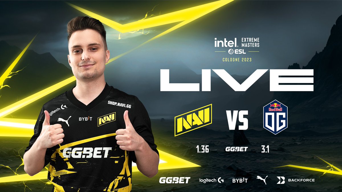 Let's go! Our match against @OGcsgo at the #IEM Cologne 2023 is live. Tune in and show all of your support to NAVI. #CSGO #navination