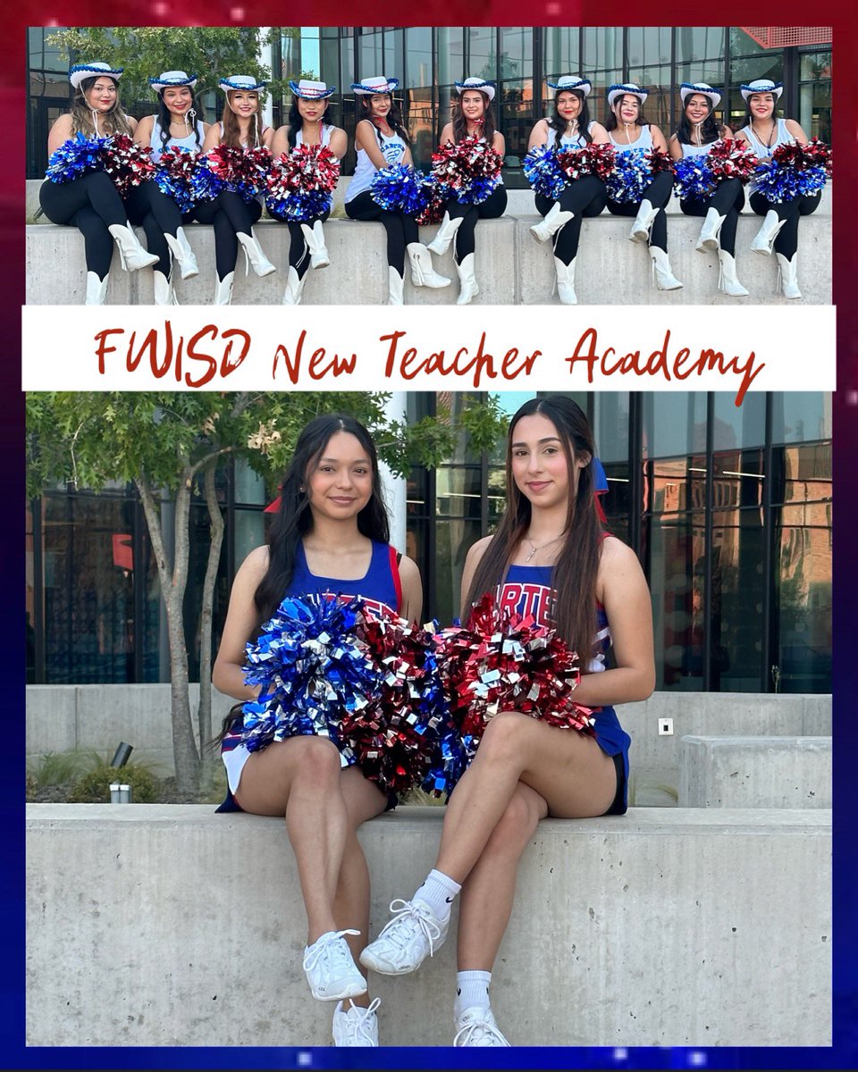crhs_cheer's tweet photo. Carter… Nation! Welcoming the NEW FWISD Teachers to the district. Welcome New Hires! @CRiversideHS @FortWorthISD https://t.co/SOgf0Blhm2