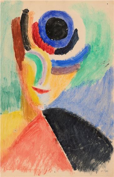 Ukranian French artist Sonia Delaunay, Self-Portrait, 1916 #WomensArt