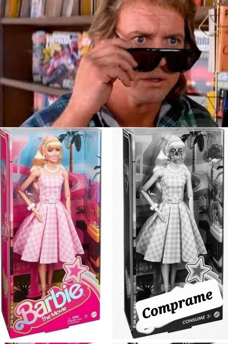 udisco2006's tweet photo. #theylive #barbiewoke #Barbie #ellosviven #roddypiper #comprame https://t.co/qm8Y4xikia
