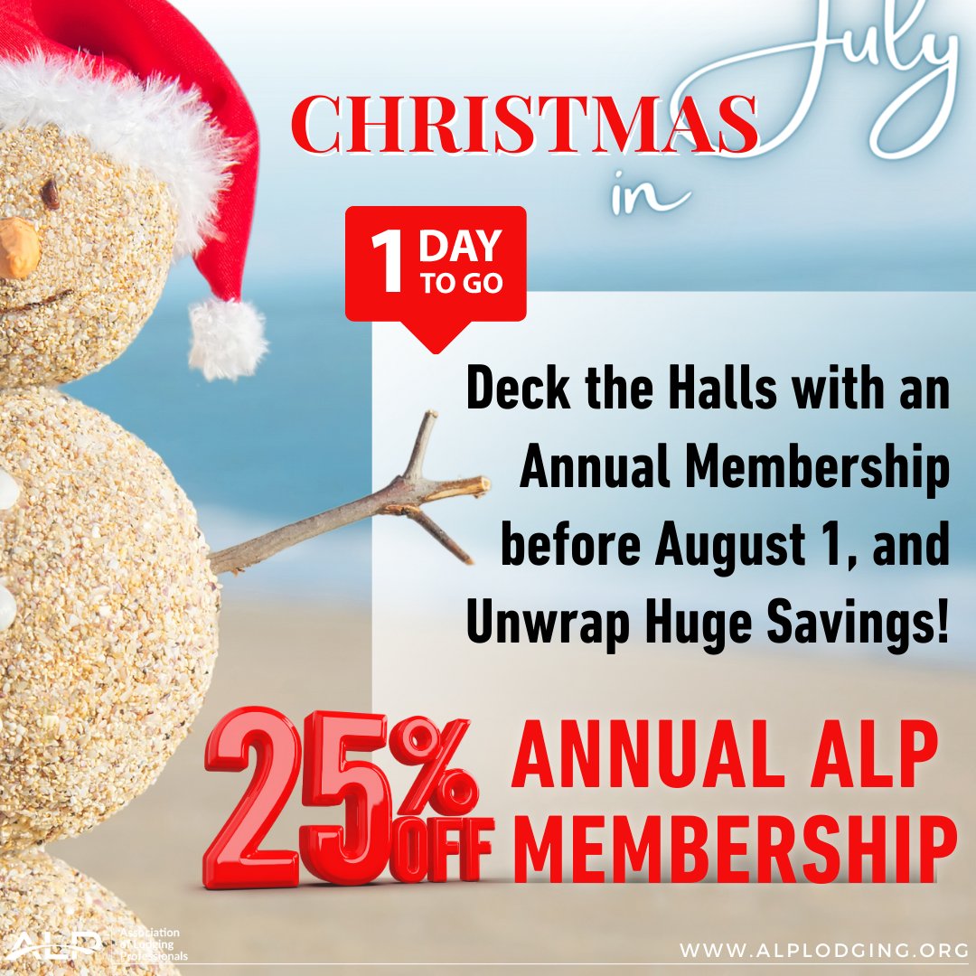 ALPLodging's tweet image. ‼️𝐋𝐀𝐒𝐓 𝐃𝐀𝐘 𝐓𝐎 𝐒𝐀𝐕𝐄 ‼️ HURRY and use the form below to renew or sign up for an annual ALP Membership before it&apos;s too late!👇🏻⏰🎁🎅🏻🎄
members.alplodging.org/form