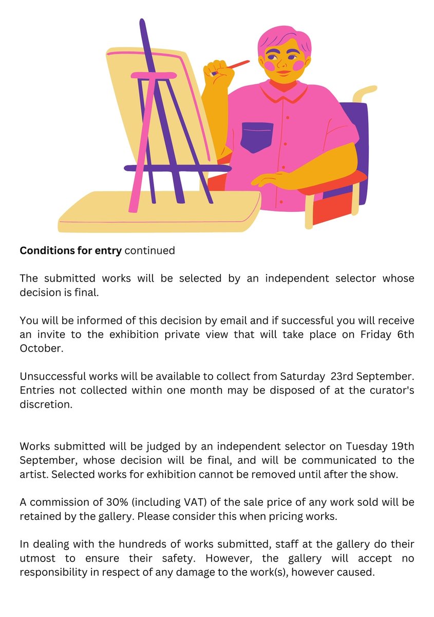 BeecroftGallery's tweet photo. The Essex Open is coming this October. If you're an artist interested in entering, application forms are available here to download and print at home, alternatively copies will be available to pick up from the gallery from this Wednesday. https://t.co/Shps9HO59L