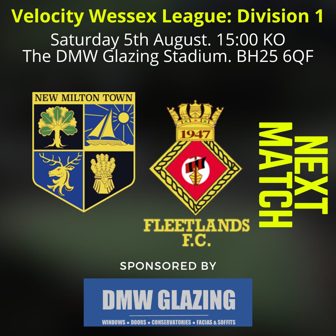 New Milton Town FC (@newmiltontown) on Twitter photo Here we go then!
We welcome <a href="/fleetlandsfc_/">𝐅𝐥𝐞𝐞𝐭𝐥𝐚𝐧𝐝𝐬 𝐅𝐂 🚁</a> for our first game of the <a href="/WessexLeague/">Velocity Wessex League</a> campaign in the DMW GLAZING Stadium.
Entry prices remain the same:
£6/£4 concessions/£2 U16/Accompanied U12's Free.
<a href="/CoachBradWalsh1/">Brad Walsh</a> <a href="/Shawyer_/">Liam Shawyer</a> <a href="/markclemo7/">mark clements</a>
🔴🔵 #UpTheLinnets Here we go then!
We welcome <a href="/fleetlandsfc_/">𝐅𝐥𝐞𝐞𝐭𝐥𝐚𝐧𝐝𝐬 𝐅𝐂 🚁</a> for our first game of the <a href="/WessexLeague/">Velocity Wessex League</a> campaign in the DMW GLAZING Stadium.
Entry prices remain the same:
£6/£4 concessions/£2 U16/Accompanied U12's Free.
<a href="/CoachBradWalsh1/">Brad Walsh</a> <a href="/Shawyer_/">Liam Shawyer</a> <a href="/markclemo7/">mark clements</a>
🔴🔵 #UpTheLinnets