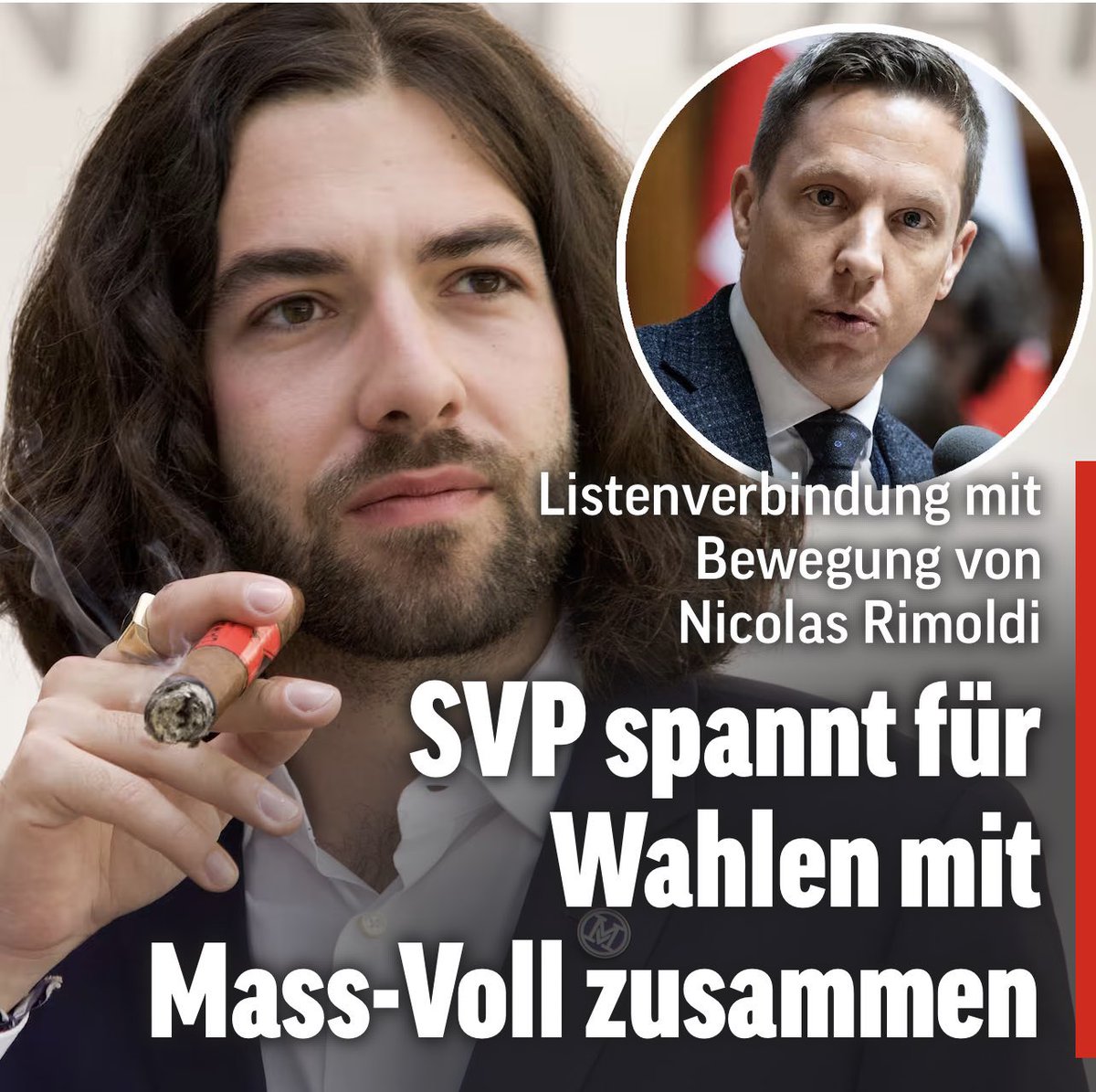maier_lotta's tweet photo. 🚨🚨🚨🚨 Gestern war Rimoldi noch am Fronttranspi „Für Remigration“ in Wien bei einer Demo mit Neonazis der Identitäten Bewegung!

Heute schon Listenverbindung mit der SVP!!!! https://t.co/9ViVOXOAgs