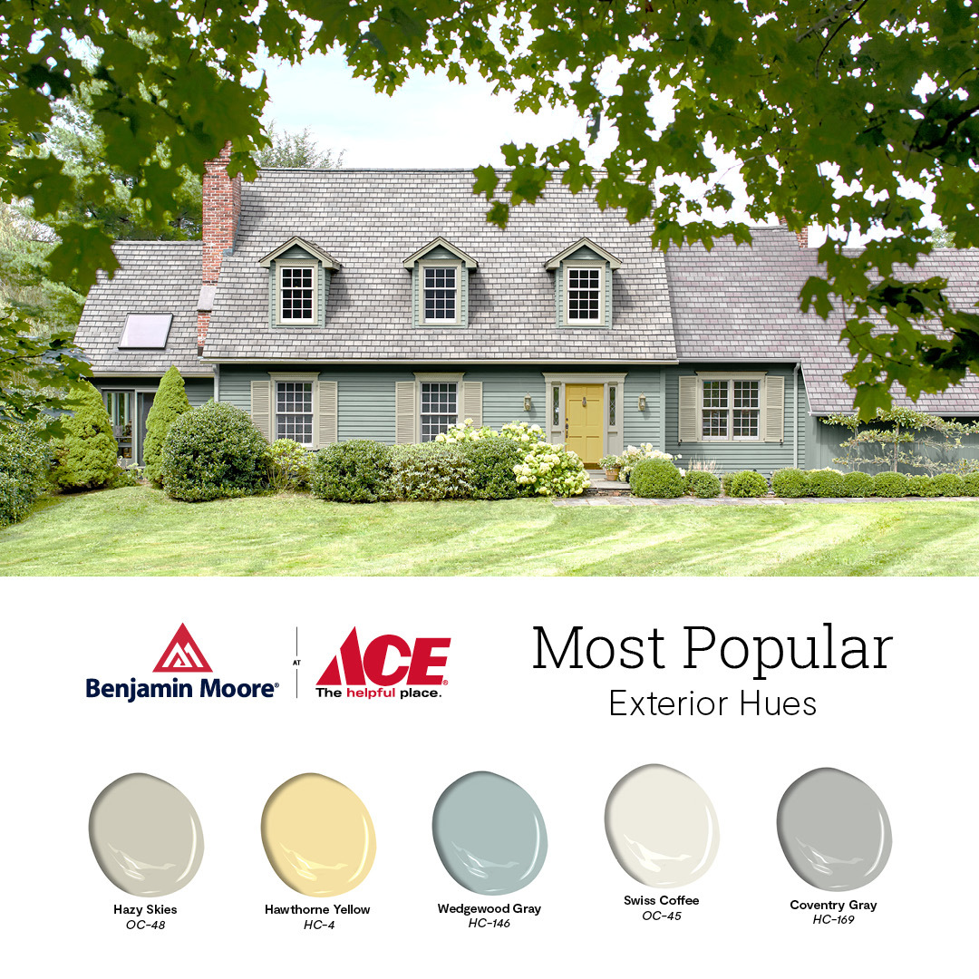 curtsace's tweet photo. Refresh your home with one of Benjamin Moore’s most popular exterior color combinations. From painting siding to sprucing up your shutters, visit your local Ace today for expert advice and the tools to make your project successful. #MyLocalAce #benjaminmoore at #acehardware https://t.co/eEbylikL0j