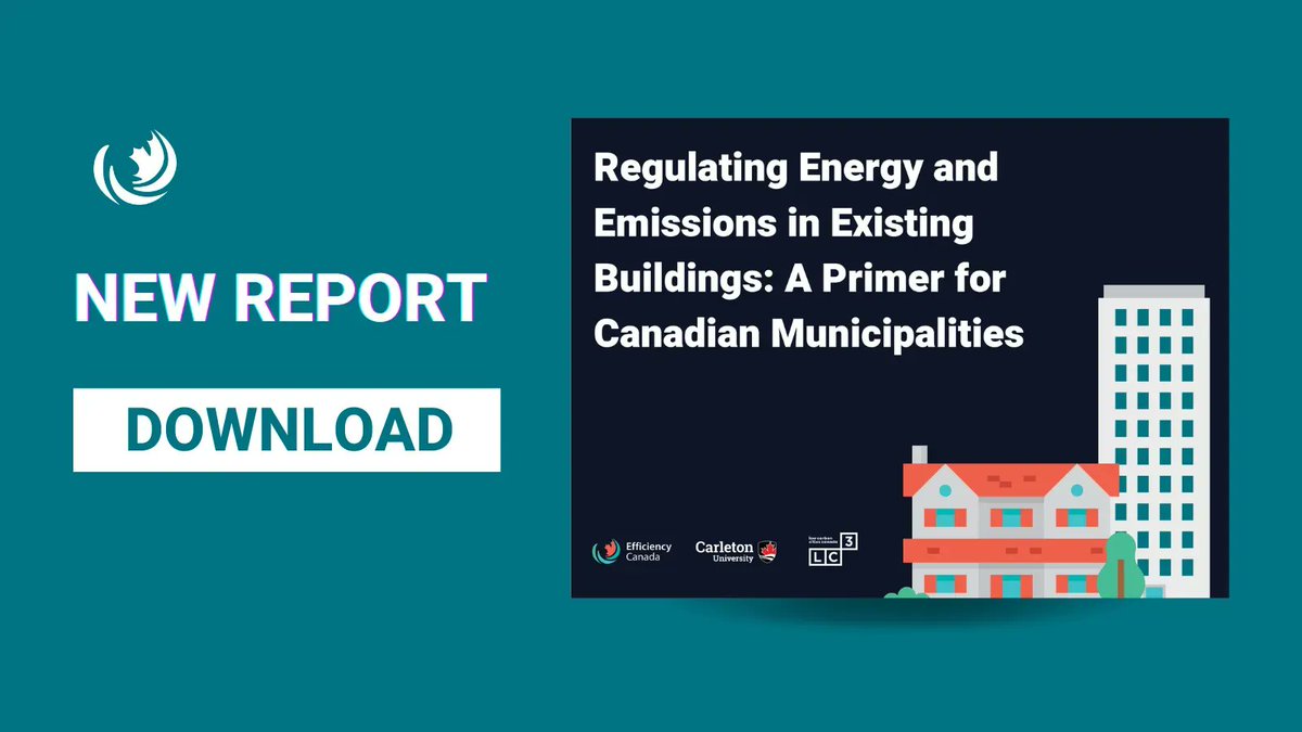 Our new guide offers municipalities and policymakers insights into the role existing buildings are expected to play in meeting Canada’s decarbonization goals. Read more: efficiencycanada.org/codes-report/?…