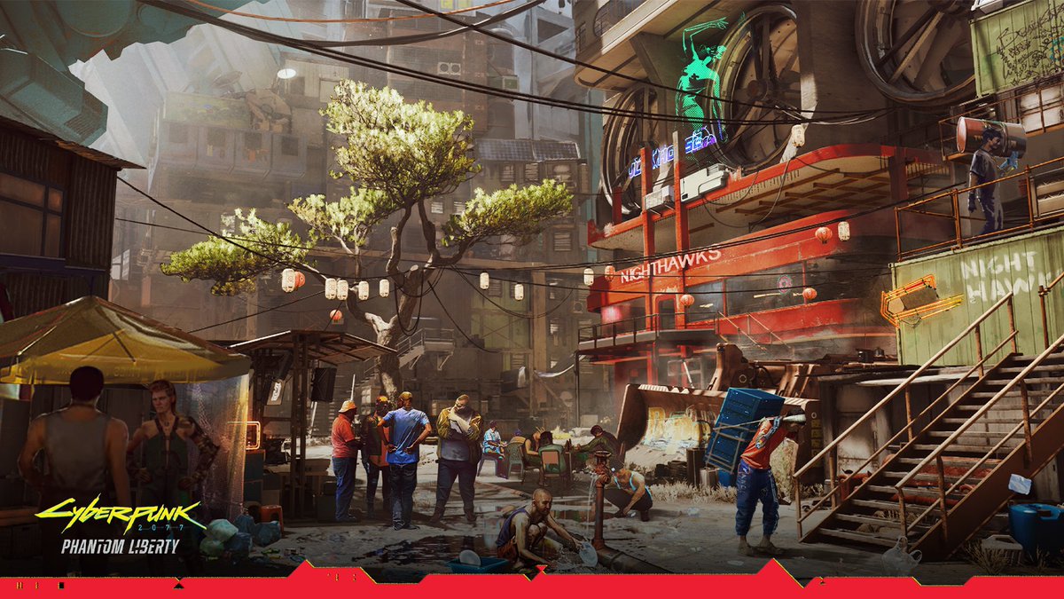 CyberpunkGame's tweet photo. A Day In Dogtown

Every day, newcomers make their way past Dogtown’s walls full of hope for a better life. Some are looking to hide, but most want to escape their dark pasts. What they don’t know is that there’s no bright future waiting for them here… They’re just changing one form of terror for another: from corpos to warlord Kurt and his loyal dogs — Barghest.

#PhantomLiberty #ConceptArt