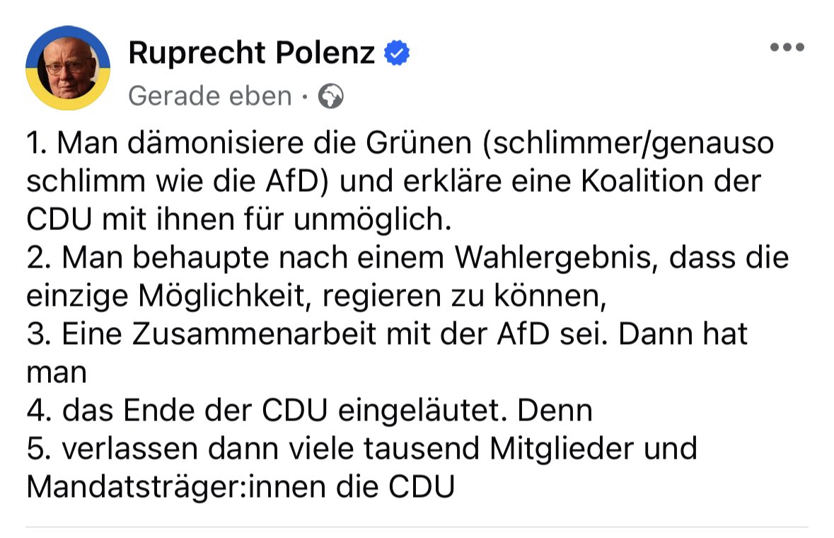 Ruprecht Polenz 95%Reichweitenreduziert wg ElMu (@polenz_r) on Twitter photo 