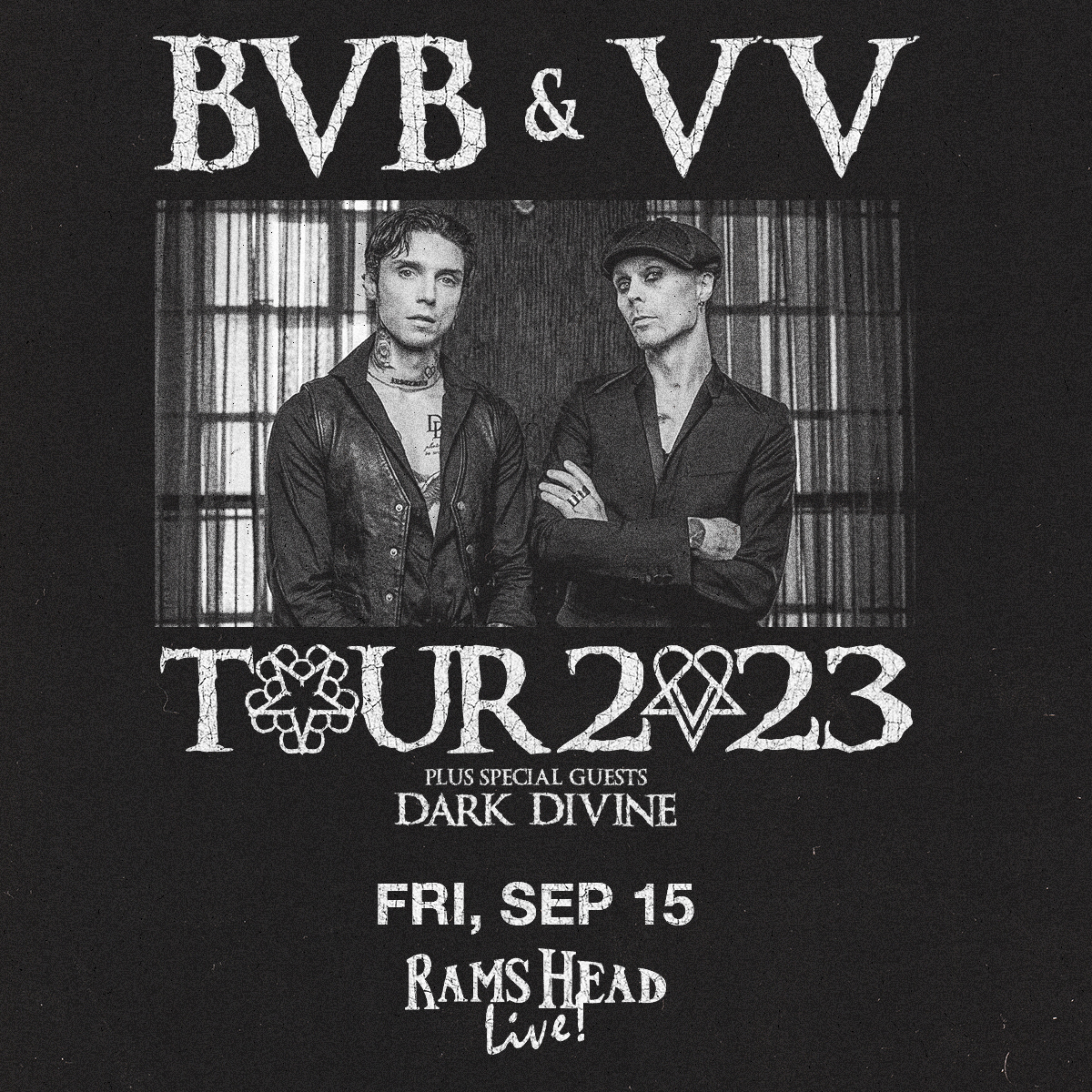 935thebeach's tweet photo. We've got chances all this week for you to win tickets to see Black Veil Brides, September 15th at Rams Head Live! in Baltimore! Just listen for your cue to call for your chance to win. https://t.co/AkhNozWaee