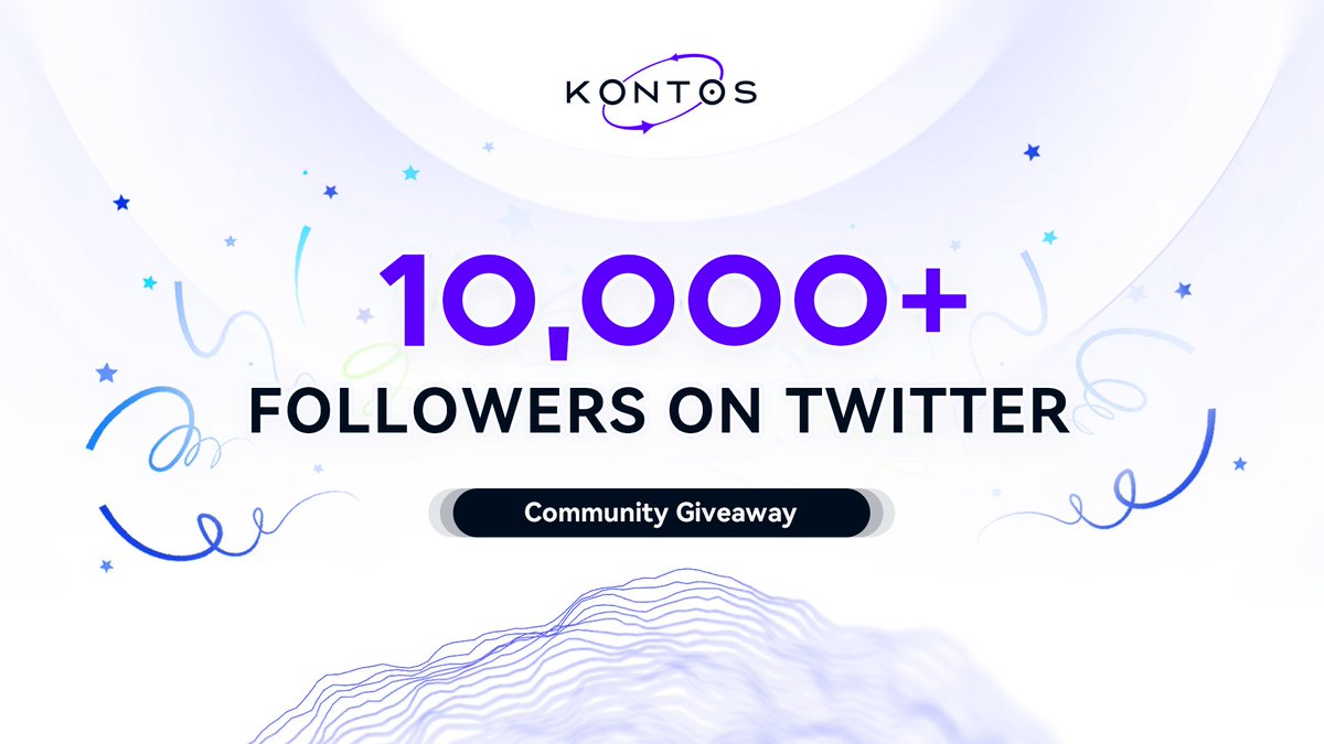 Kontos Protocol (@kontosio) on Twitter photo 🎉🎉 Celebrate with us as we hit 10,000 followers on Twitter. Join our Community #Giveaway! 🥳
💰 Prize Pool: $100 in USDT
🎯 Rules:
✅ Follow <a href="/Kontosio/">Kontos Protocol</a> & <a href="/ZecreyLabs/">Zecrey Labs | Building Kontos Protocol</a>
✅ RT this post: x.com/Kontosio/statu…
10 Random Winners, drawn in 48hrs ⏰
Thank you for your support!🍀 🎉🎉 Celebrate with us as we hit 10,000 followers on Twitter. Join our Community #Giveaway! 🥳
💰 Prize Pool: $100 in USDT
🎯 Rules:
✅ Follow <a href="/Kontosio/">Kontos Protocol</a> & <a href="/ZecreyLabs/">Zecrey Labs | Building Kontos Protocol</a>
✅ RT this post: x.com/Kontosio/statu…
10 Random Winners, drawn in 48hrs ⏰
Thank you for your support!🍀