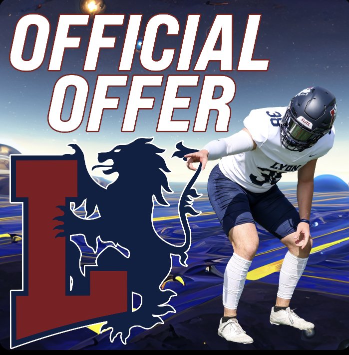 After a great conversation with <a href="/CoachRFreeland/">Coach Free</a> and <a href="/LyonHBC/">Chris Douglas 🏈</a>, I am blessed to receive my first  D3 offer from Lyon College! <a href="/thecoachsutton/">Tommy Sutton</a> <a href="/Showtime12u/">Maurice jones</a> <a href="/DunnellonFTBL/">Dunnellon High School Football</a>