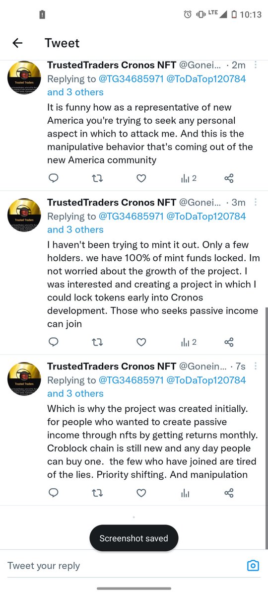 Goneinc92's tweet photo. @gangverse @cryptocomnft @cheno74#0 NewAmerica has started kicking people out of their Discord if you start questioning the roadmap that they are straying from. Caution. We all know where this starts to go #crofam https://t.co/M9CPi17Tyi