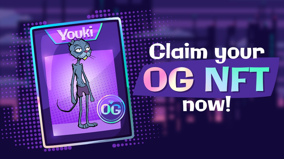 metaproapp's tweet photo. Metapros!

The Degen Youki OG #NFTs are ready to be claimed in the #metaprowallet by those, who have claimed the level 1 Discord Member Zealy quest yesterday! 🔥 

The #indexNODE holders are also eligible for the claim! 🤝 

Enjoy the game! 🎉 https://t.co/6JzouvWCTp