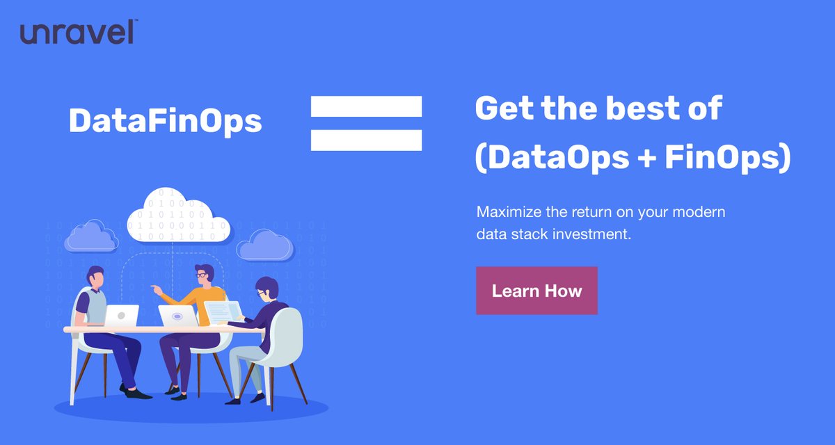 unraveldata's tweet image. Unravel simplifies and accelerates each phase of the #DataFinOps lifecycle–from observability to optimization and governance to help you maximize the return on your modern #datastack investment.

Learn how - unraveldata.net/3lAPXWb 

#dataops #unraveldata #dataobservability