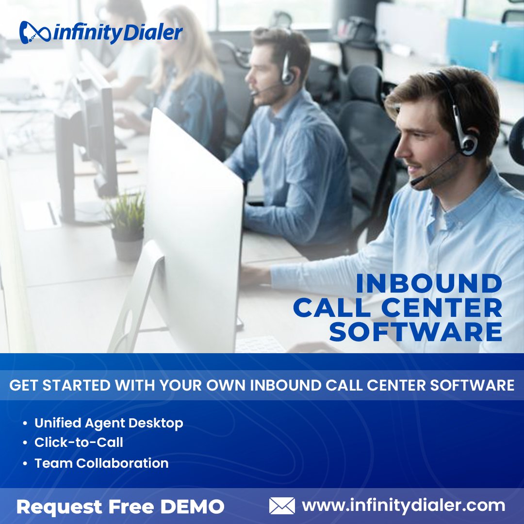 InfinityDialer's tweet image. Get more leads and sales with Infinity Dialer&apos;s inbound call software. Our software is easy to use and affordable, so you can start growing your business today. 

#inboundcallsoftware #startup #callcentersoftware #salesautomation #leadgeneration 
#marketing #businessgrowth