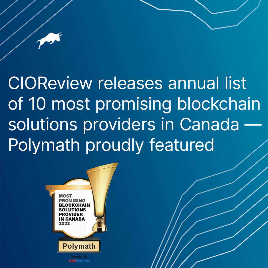 TokenizeVince's tweet photo. I’m grateful to have been featured in a piece naming Polymath among Canada’s most promising blockchain solutions providers in CIOReview’s annual top ten list.
#cioreview #award #blockchain #capitalmarkets #tokenization #assetdigitization
https://t.co/u5wtHMohmc https://t.co/OxplBXOIet