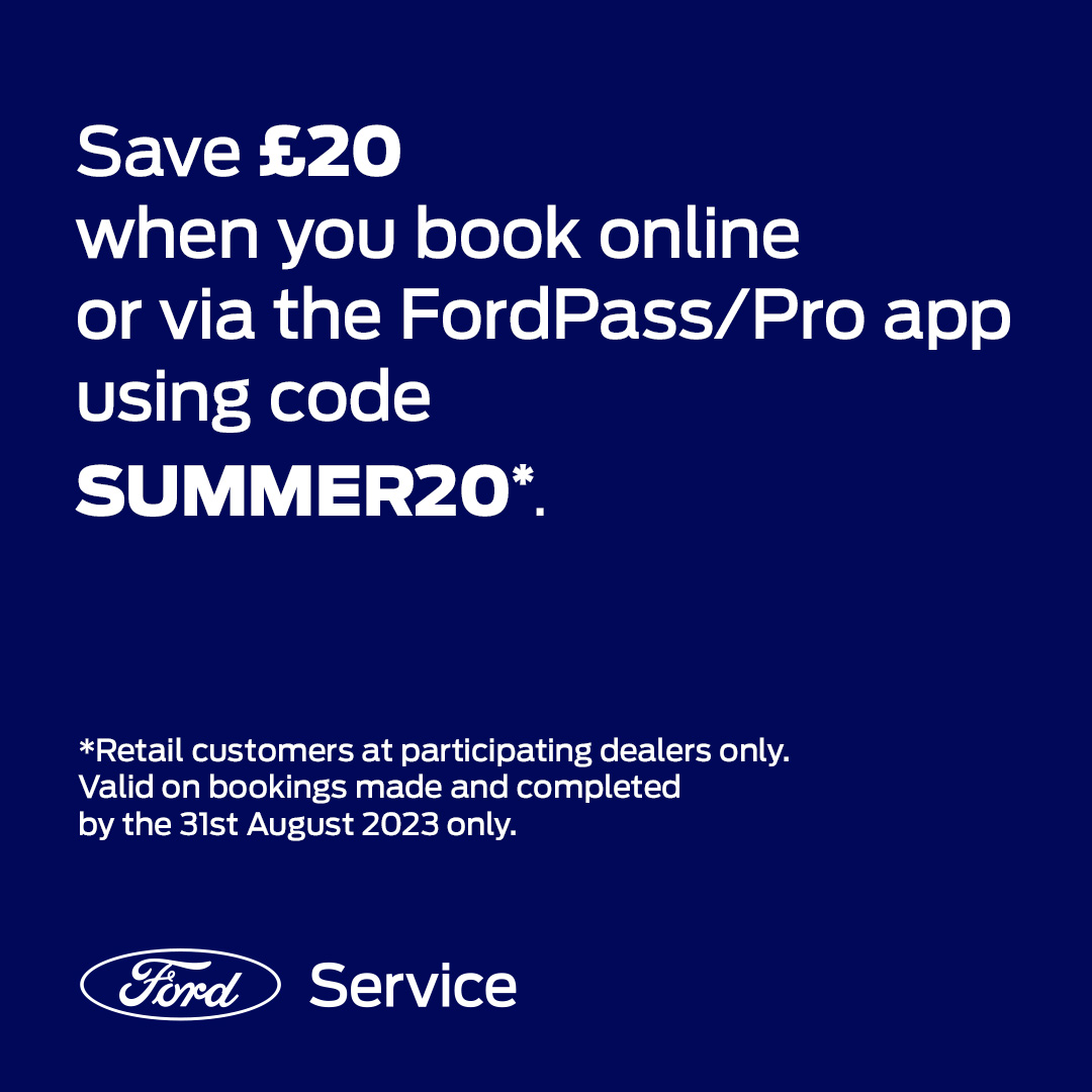 Save £20 when you book online or via the FordPass/Pro app using code SUMMER20* We have two locations available: Omagh 54 Dromore Rd 028 8288 8888 Derry/Londonderry 173 Strand Rd 028 7136 7136