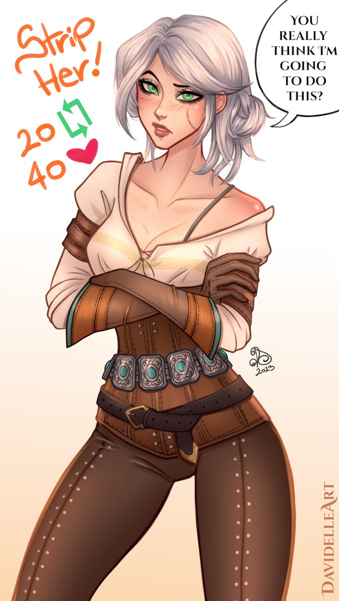 DavidelleArt's tweet photo. First Strip round, Five rounds in total!✨

And if you are a Patron of mine, you get all the nsfw/naked versions of each round too.🌸
Samples of the first one in thread~🧵

https://t.co/840M7aDkMT

---

#ciri #thewitcher #cirithewitcher #davidelle #davidelleart #gimp https://t.co/hOidnDzb9X