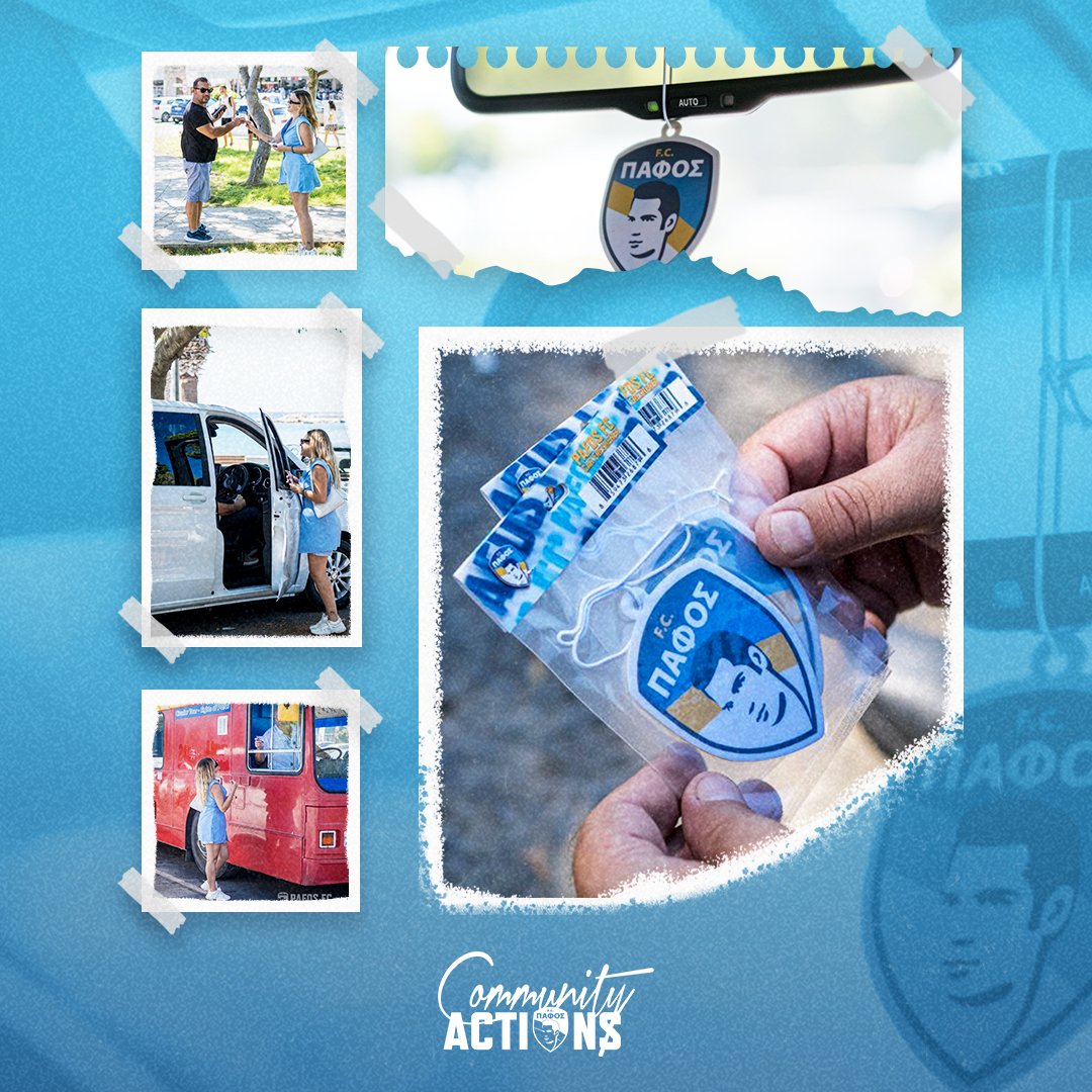 pafosfcofficial's tweet photo. Community Actions
..our Club, our Community!
🚕"PAFOS FC" fragrance in taxis and buses of our City‼️
⚽ Our team offered vehicle fragrances to professional drivers in our City giving a different tone and mood!
#pafosfc #wearepafos #GrowingTogether #CommunityActions https://t.co/Or1gQondwr