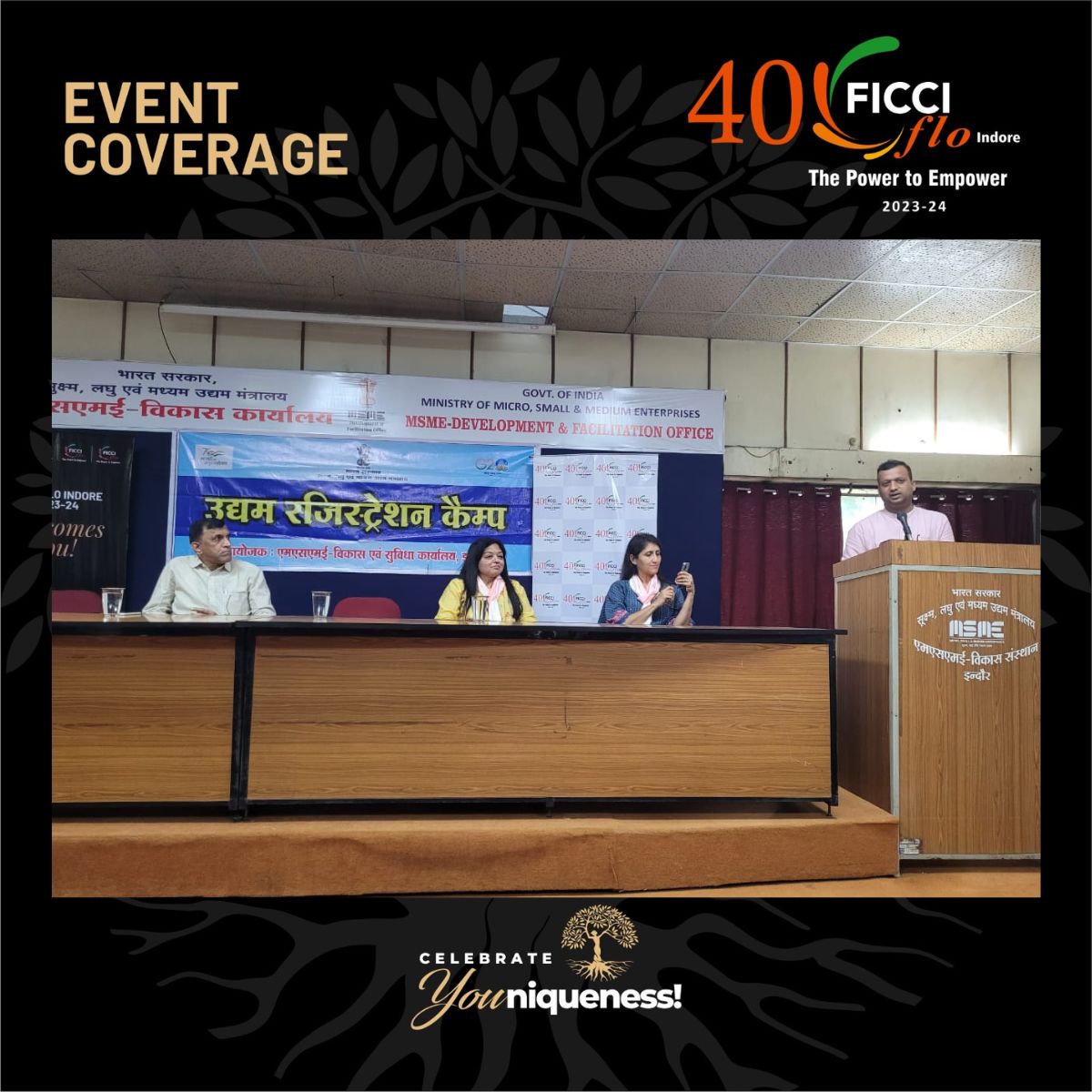 ficcifloindore's tweet photo. FLO Indore along with MSME DFO Indore successfully organized an exclusive Camp on MSME schemes awareness and Udyam registration.
#ficci #ficciflo #ficcifloindore #indore #womenempowerment #celebrateYOUniqueness #indorechapter #floites #indore #india #MSME
#g20india #g20empower https://t.co/P5wSD40Zv6