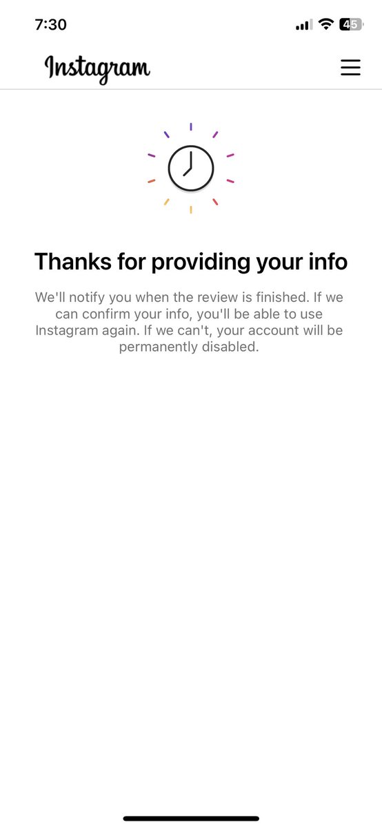 HarshiTarsariya's tweet photo. I am getting this for more than 36 Hours @InstagramComms  @instagram  

People usually get verified in 15 mins, but need access to my account. There's no way to recover it, tried getting it through multiple ways every time when I log in I get this option. https://t.co/tVGQfcAcLv