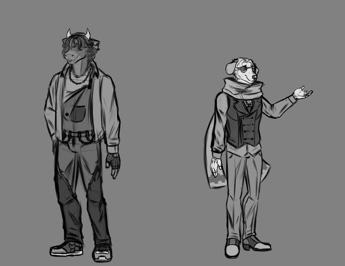 un sketch para diferencia de altura que hice para una cosa de preguntas y respuestas que no se hizo por que no paso de las 2 preguntas xd

#furrycommunity #furryart #furry #furryartwork #furryartist #conceptart #sketch