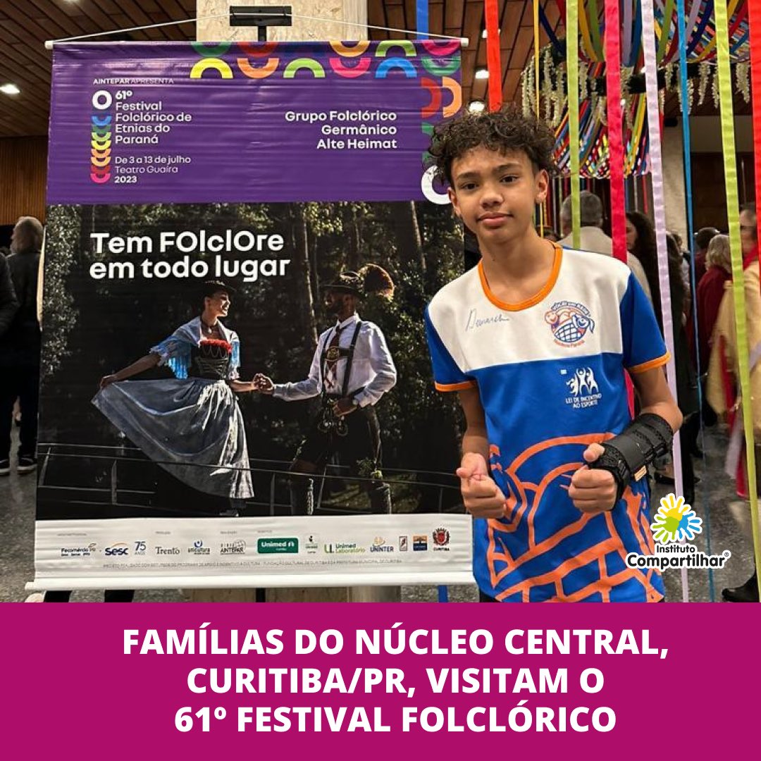 Compartilhar's tweet photo. A convite do Grupo Folclórico Germânico Alte Heimat, as famílias do Núcleo Central do Projeto Vôlei em Rede assistiram no dia 12 de julho a apresentação no 61º Festival Folclórico de Etnias do Paraná 🎊

Veja mais no Instagram: https://t.co/NGCkz5Jh2y https://t.co/5351Eka5A4