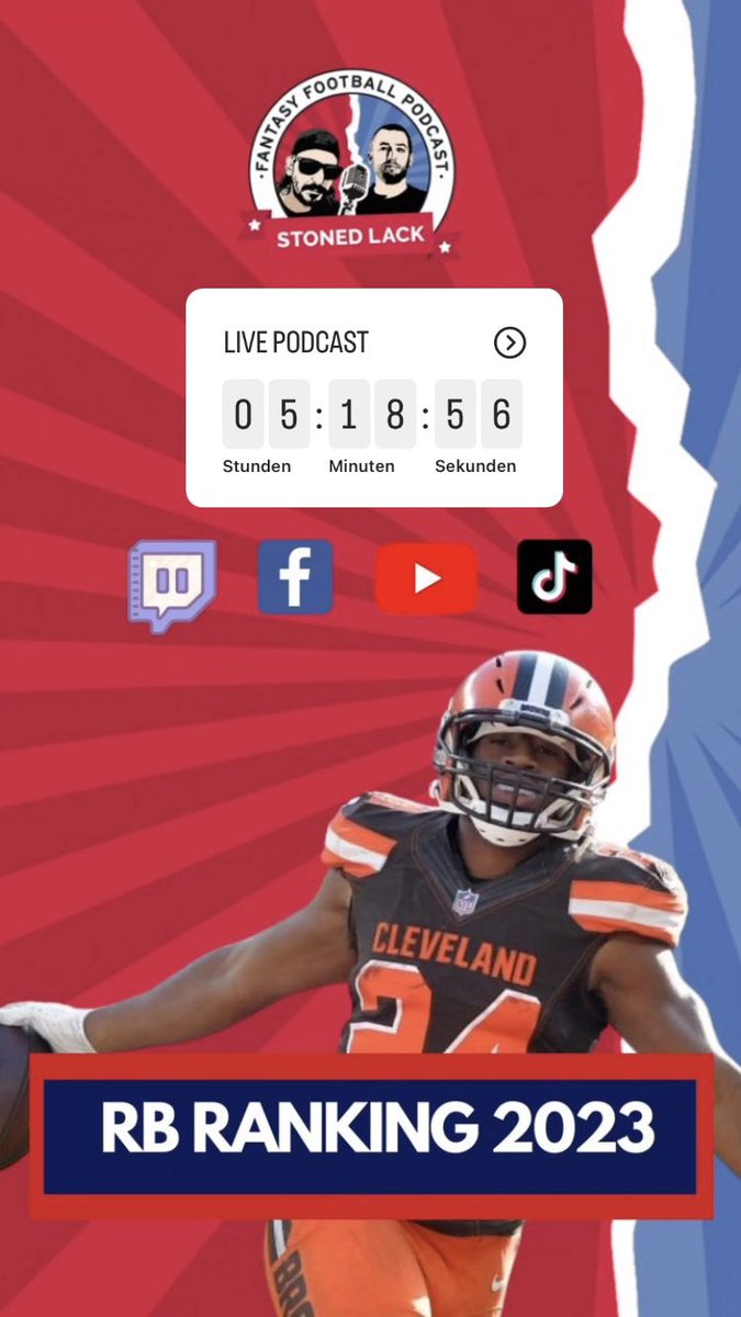StonedLack's tweet photo. You know what time it is…
Ab 21:30 live #twitch #YouTube
https://t.co/yE2ZOVoIhq
#fantasyfootball #nflfantasy #rtl_nfl #NFLTrainingCamp #podcast https://t.co/fa6fTcNHn9