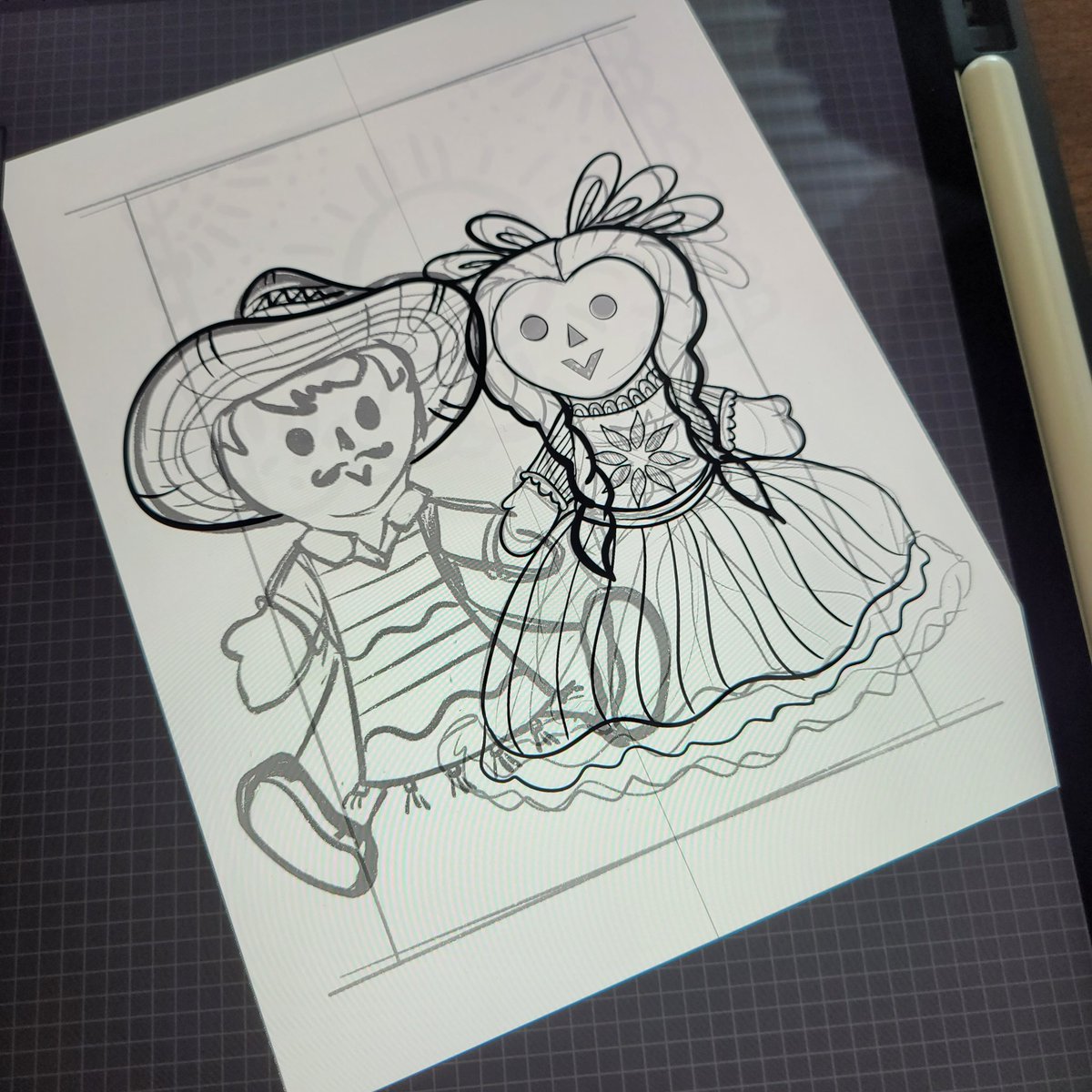 CrystalMarieArt's tweet photo. Muñecas Lele. México ragdolls.  I read that they were intended as a protection against evil  for children. They have become an artisanal symbol of the indigenous women of México. 

 I'm working on a custom coloring book. I'm still trying to finish Mostly Mexican. 

Happy Monday! https://t.co/TyxE2Qn2k5